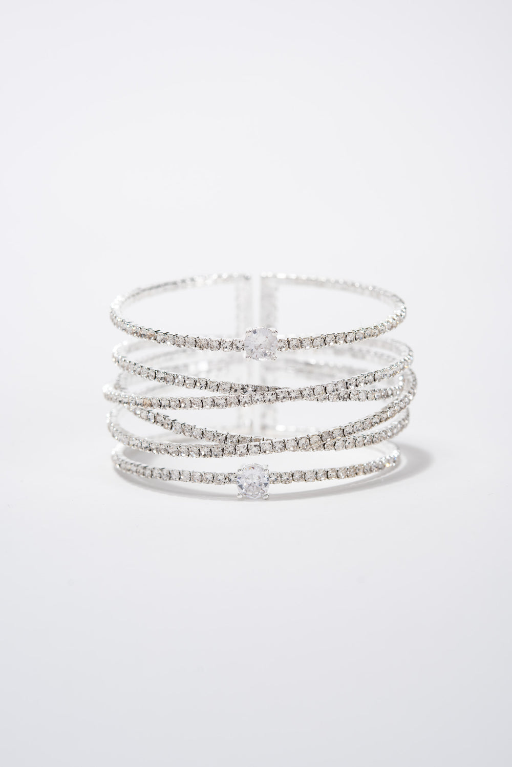 Laura Bangle Criss Cross Bracelet