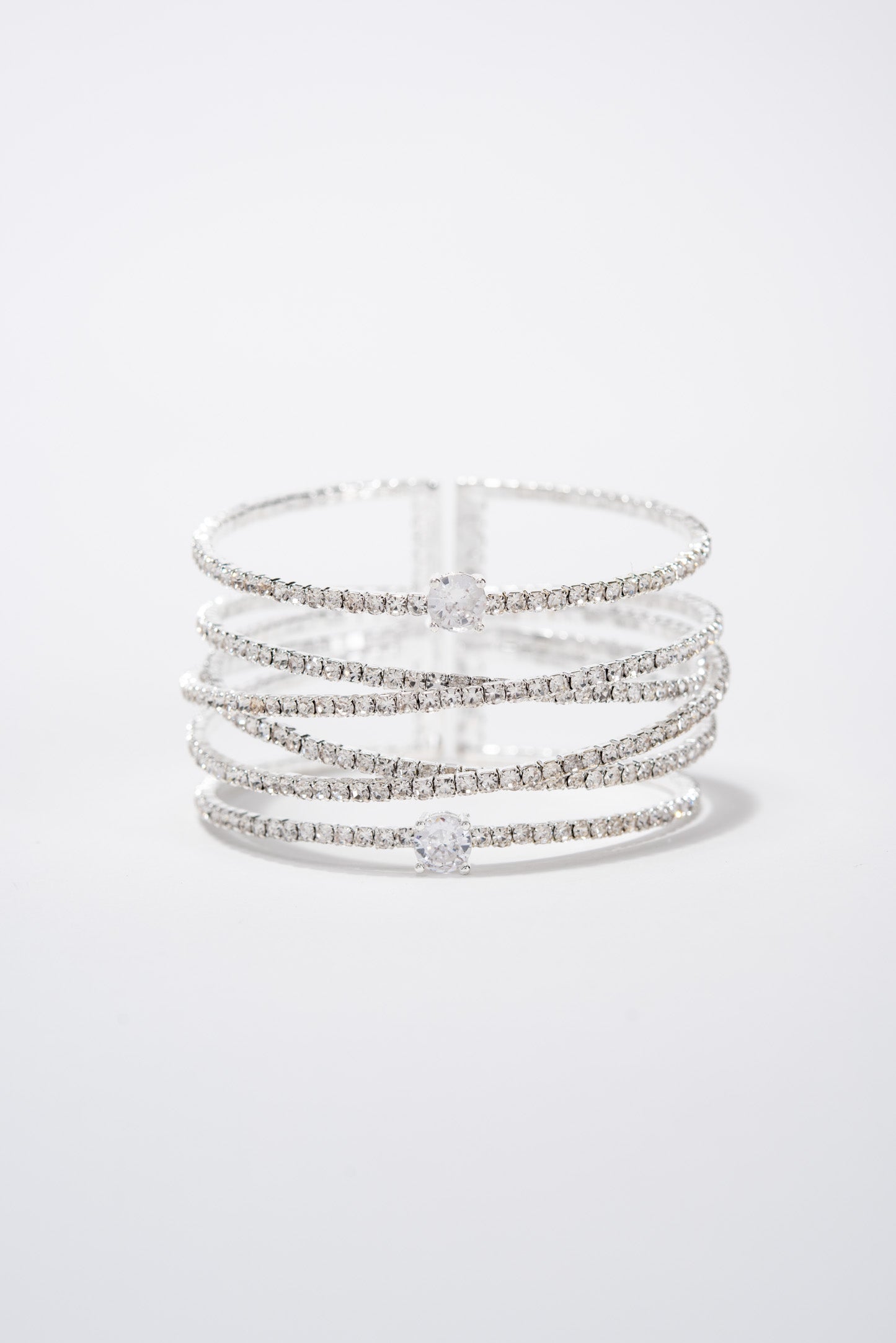Laura Bangle Criss Cross Bracelet