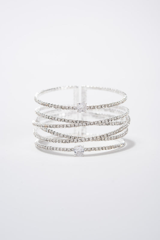 Laura Bangle Criss Cross Bracelet