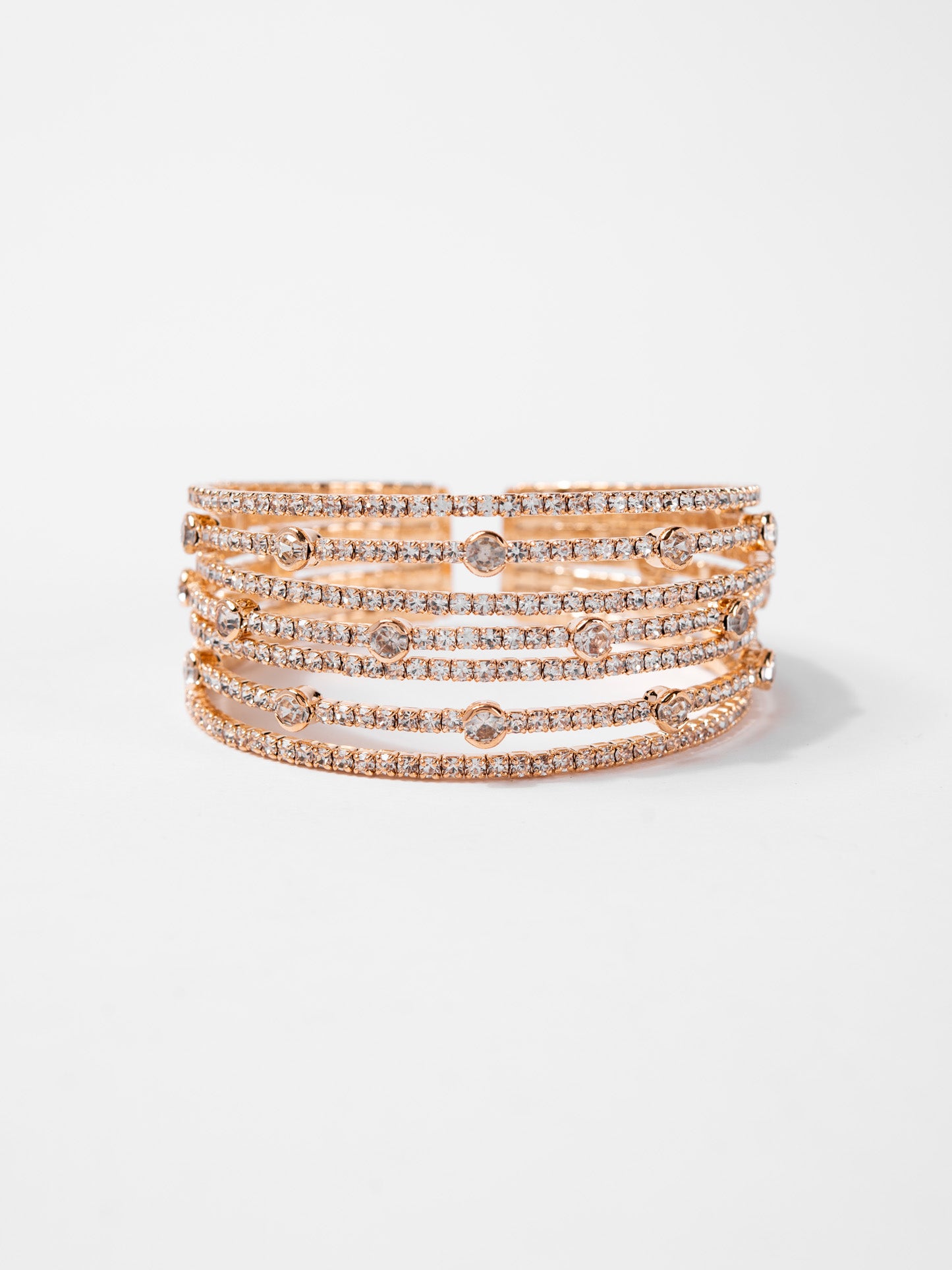 Henley Rhinestone Cuff Bracelet | Gold