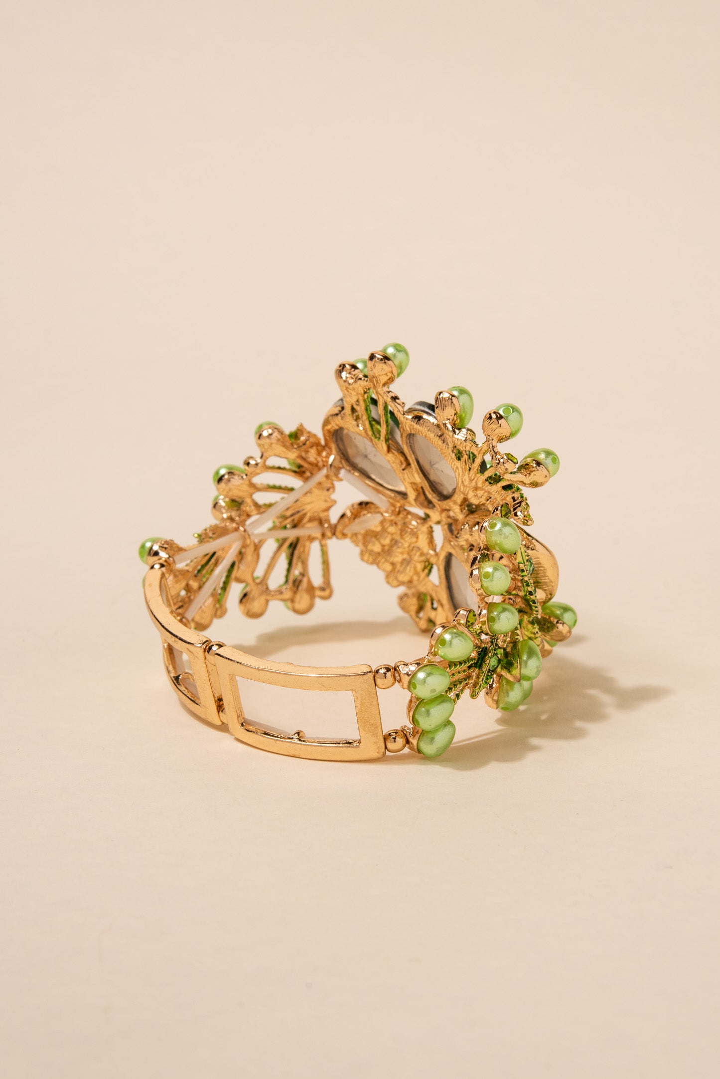 Duchess Floral Crystal Corsage Stretch Bracelet