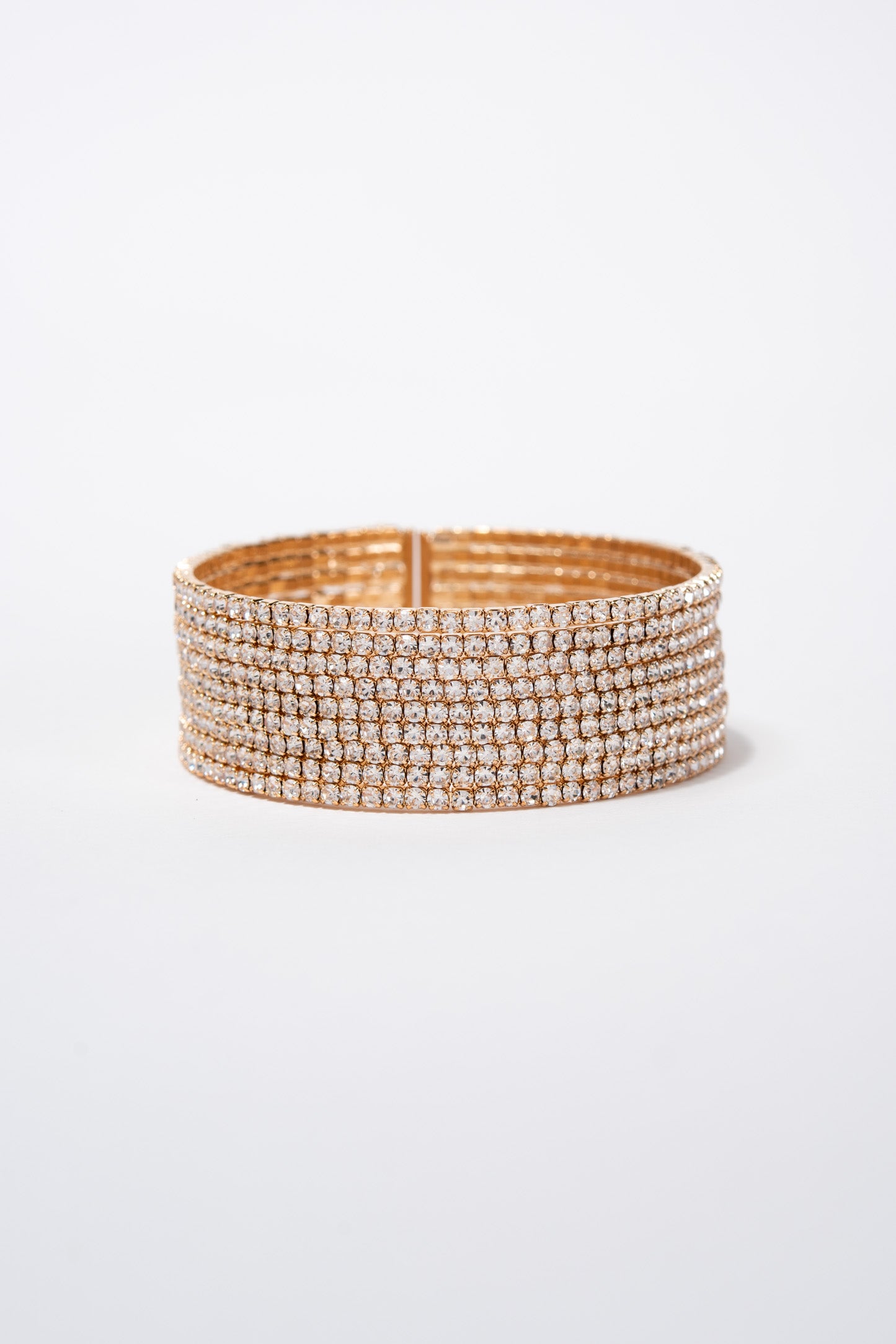 Aurelia 7 Row Rhinestone Tennis Cuff