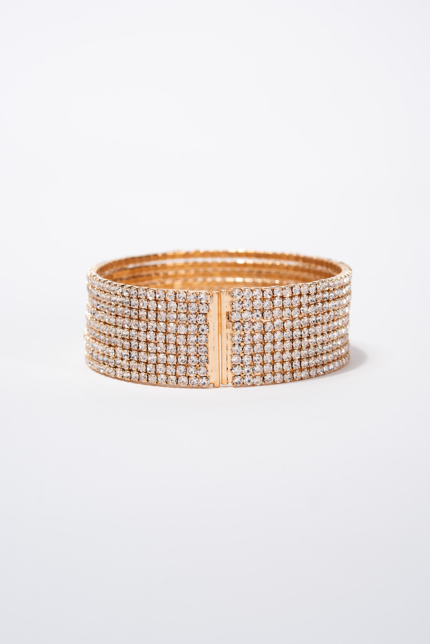 Aurelia 7 Row Rhinestone Tennis Cuff