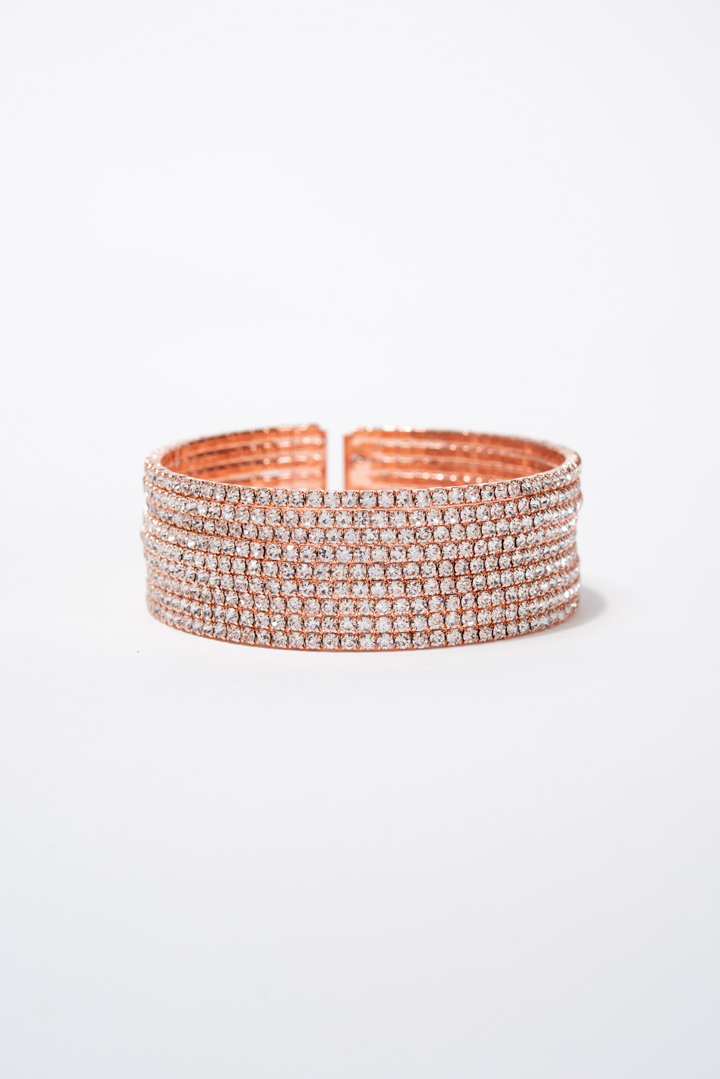 Aurelia 7 Row Rhinestone Tennis Cuff