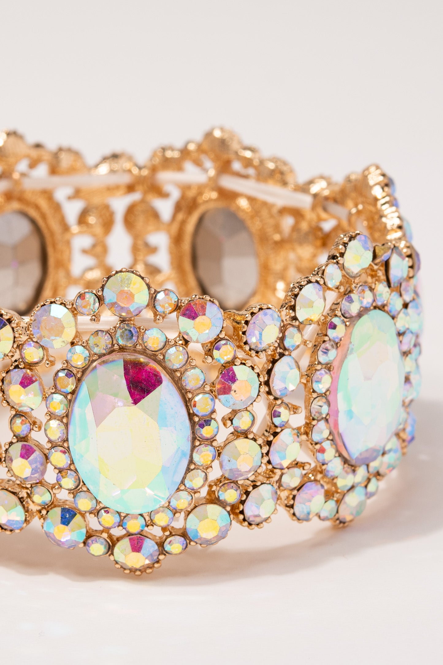 Iris Rhinestone Statement Bracelet