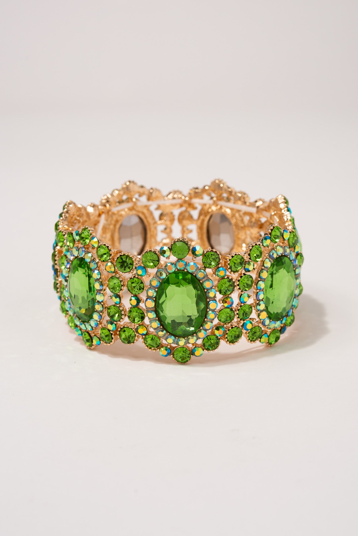 Iris Rhinestone Statement Bracelet