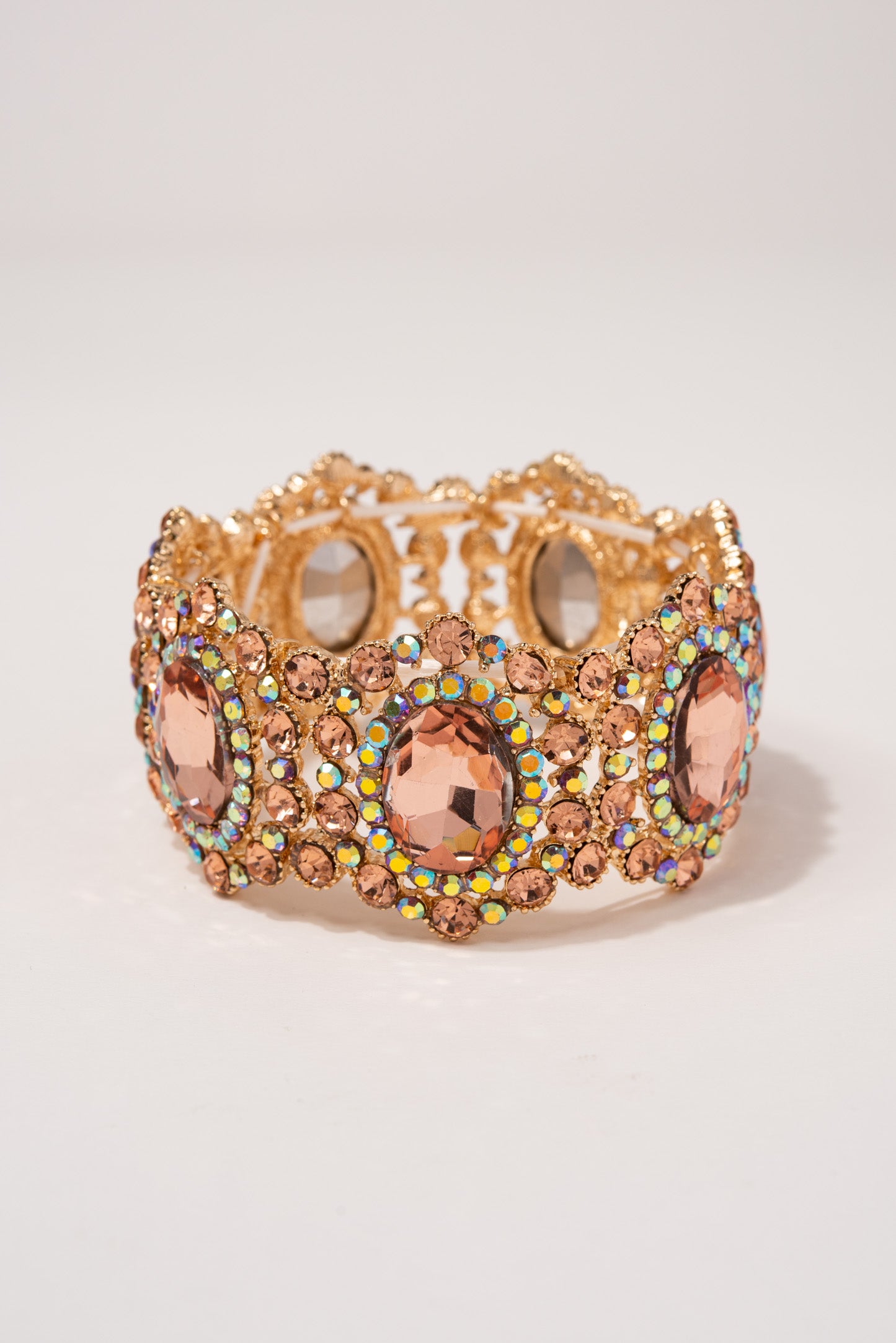 Iris Rhinestone Statement Bracelet