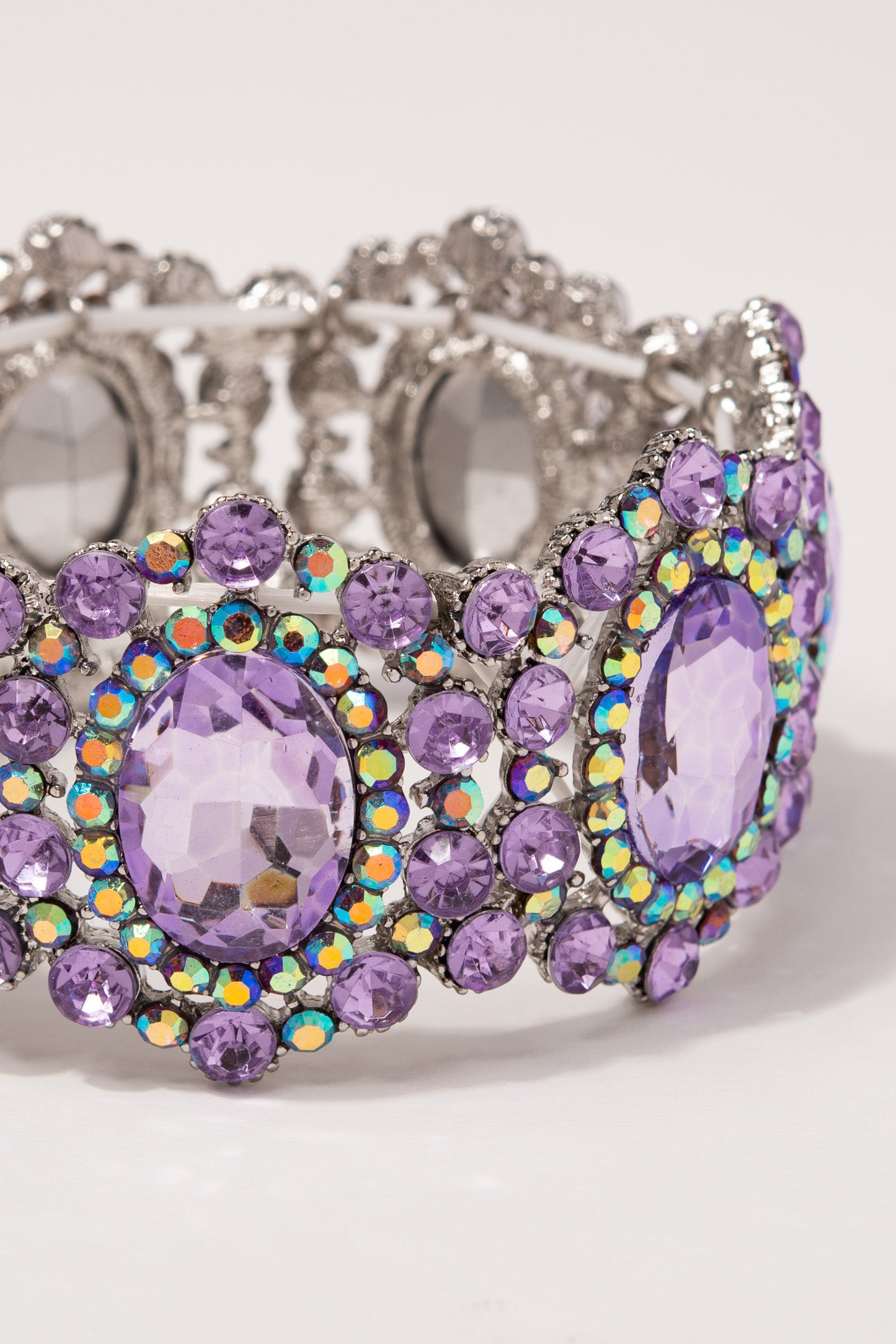 Iris Rhinestone Statement Bracelet
