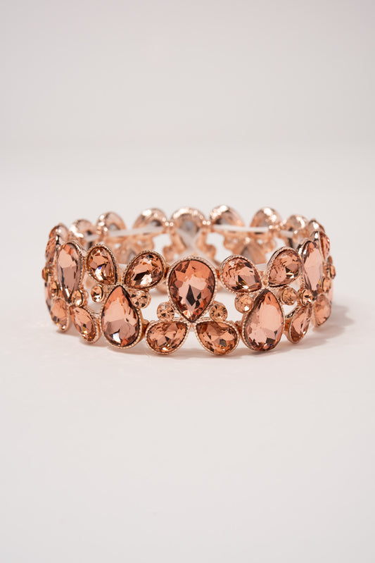 Jasmine Rhinestone Statement Bracelet
