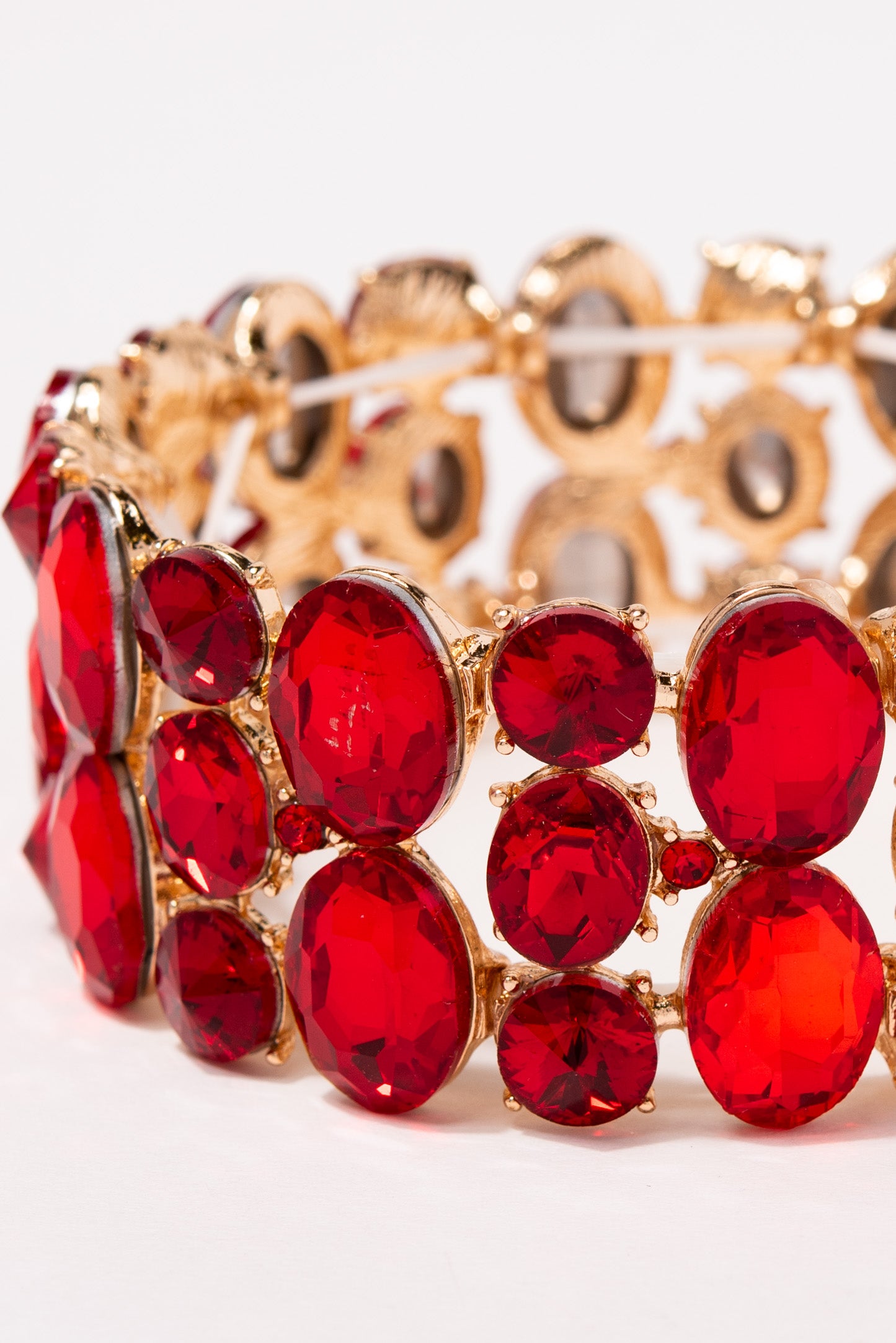 Amelia 3 Row Stone Stretch Bracelet