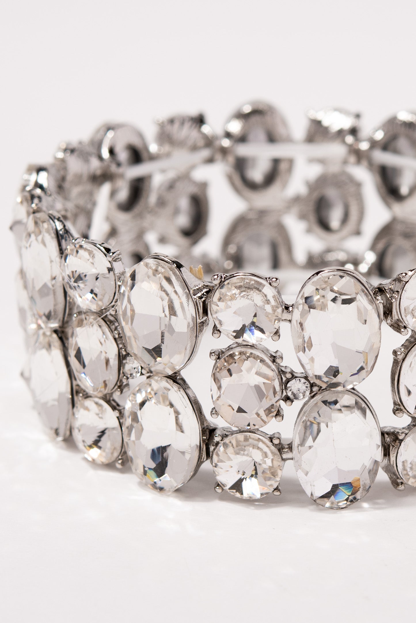 Amelia 3 Row Stone Stretch Bracelet