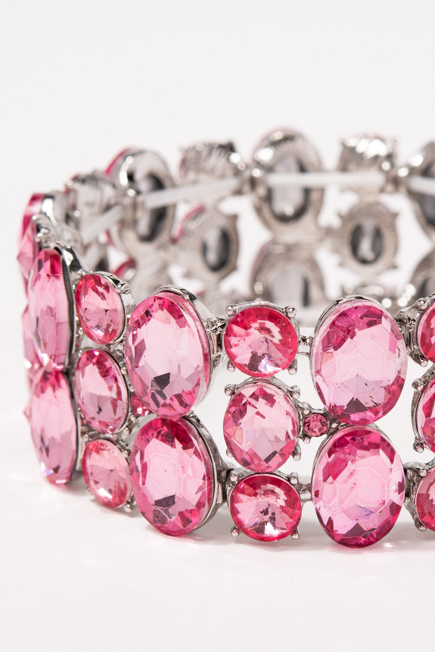 Amelia 3 Row Stone Stretch Bracelet