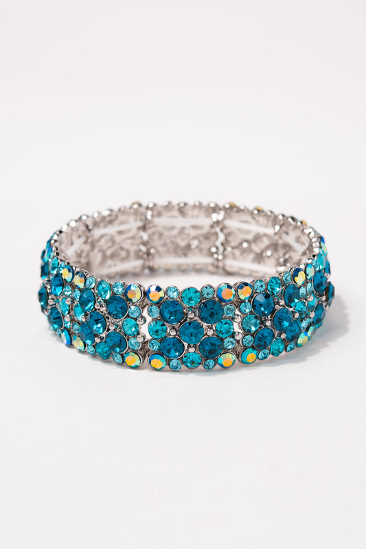 Mia Stone Stretch Bracelet - Blue