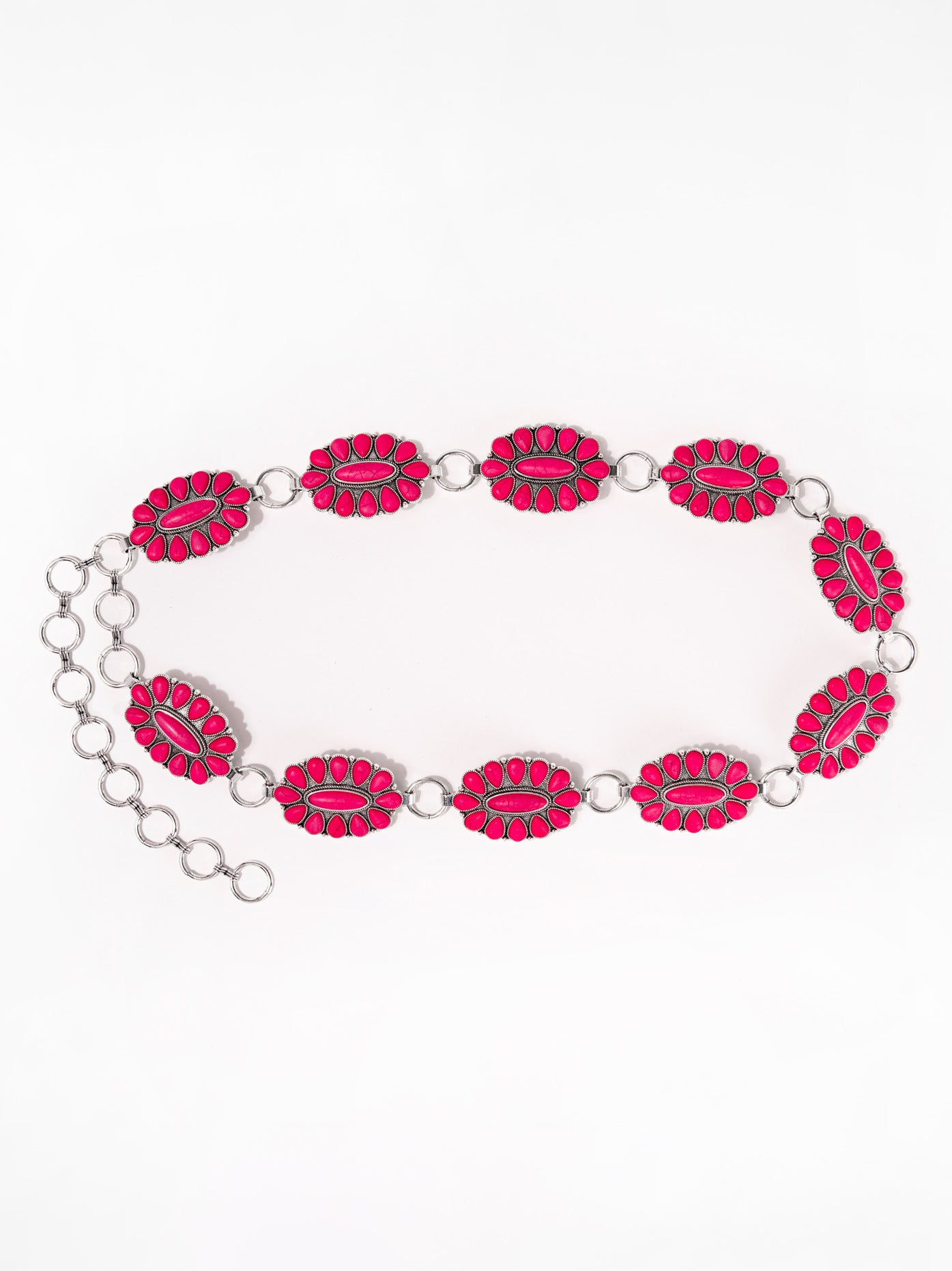 Francesca Western Concho Metal Chain Belt