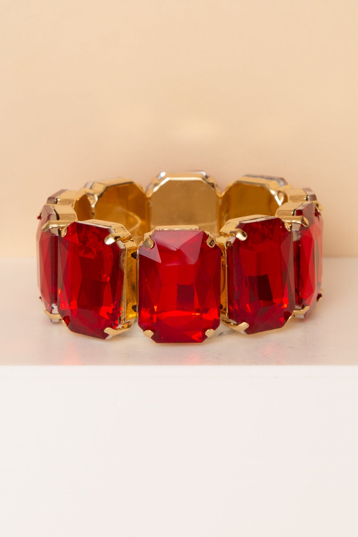 Carrie Octagon Rhinestone Bracelet
