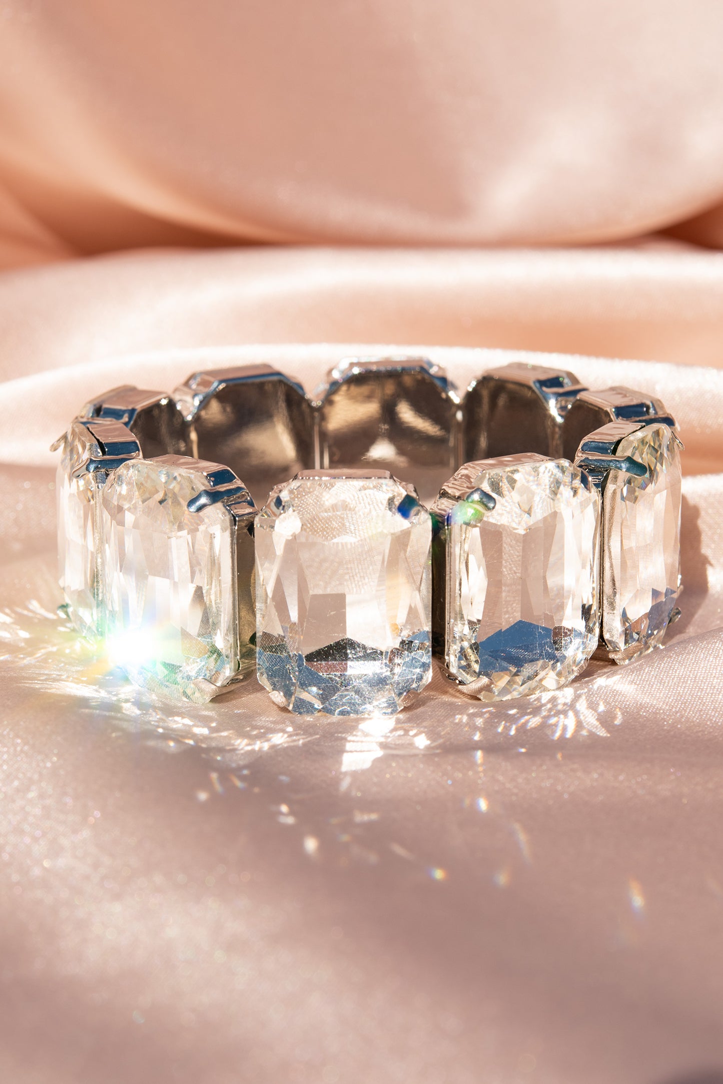 Carrie Octagon Rhinestone Bracelet