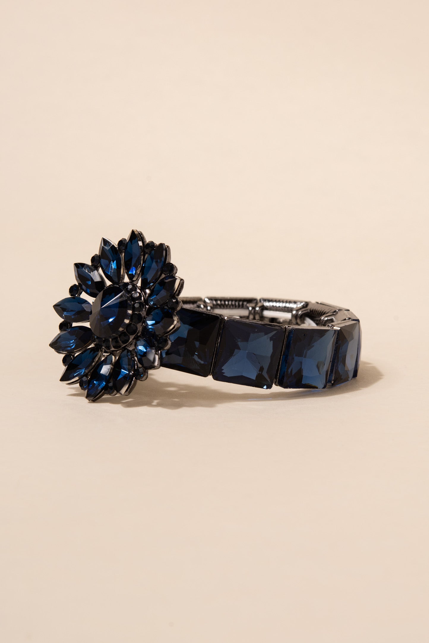 Juniper's Flower Rhinestone Bracelet