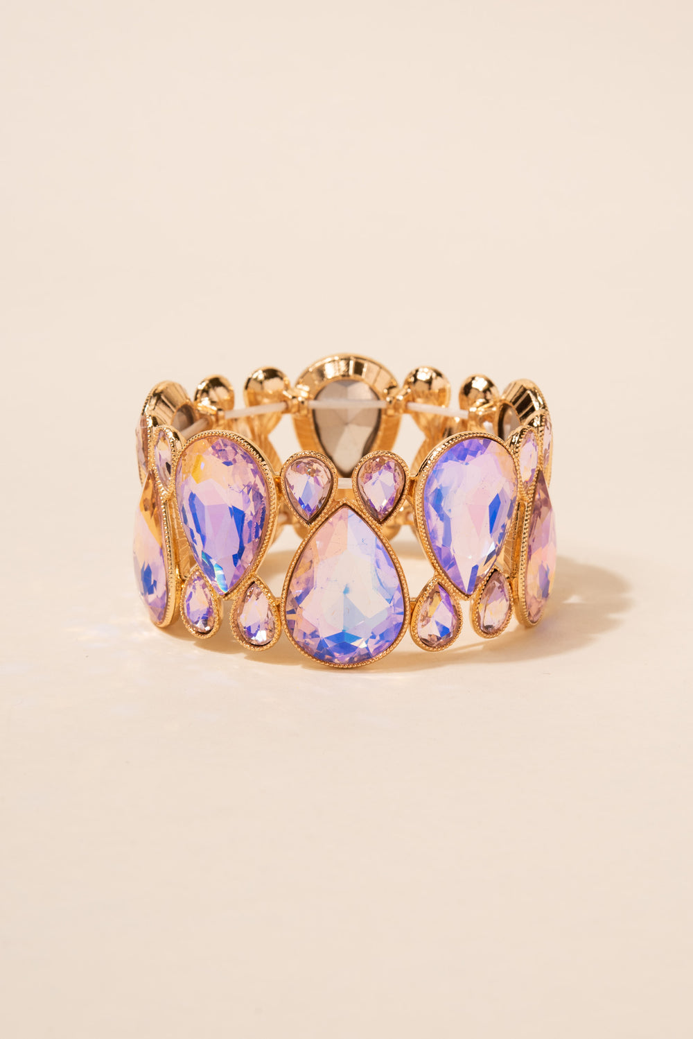 Gabrielle Teardrop Rhinestone Stretch Bracelet