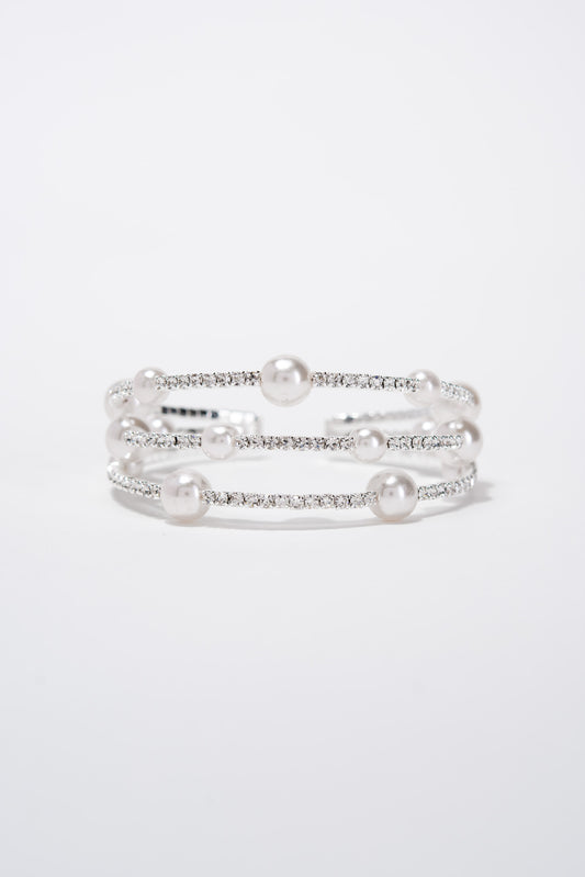 Bella Bubble Pearl Cuff Bracelet