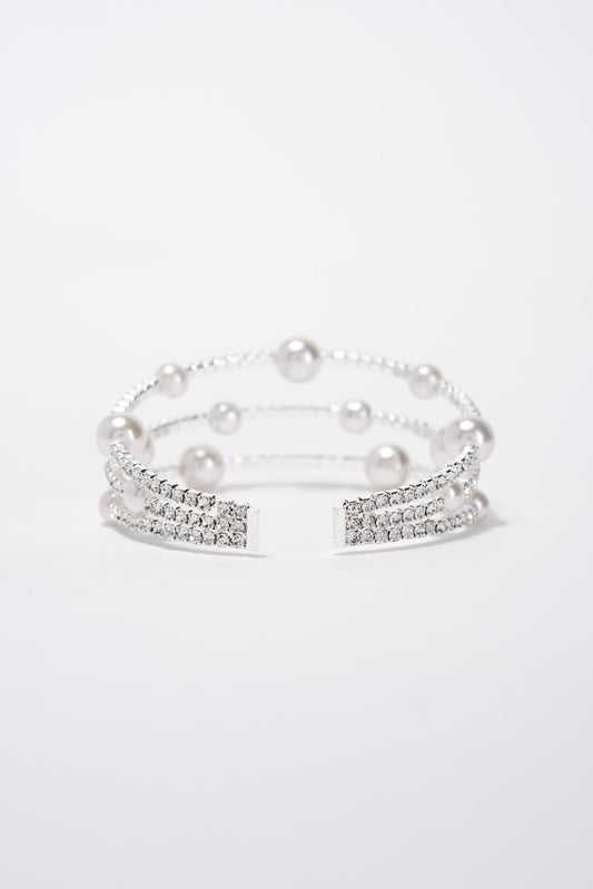 Bella Bubble Pearl Cuff Bracelet