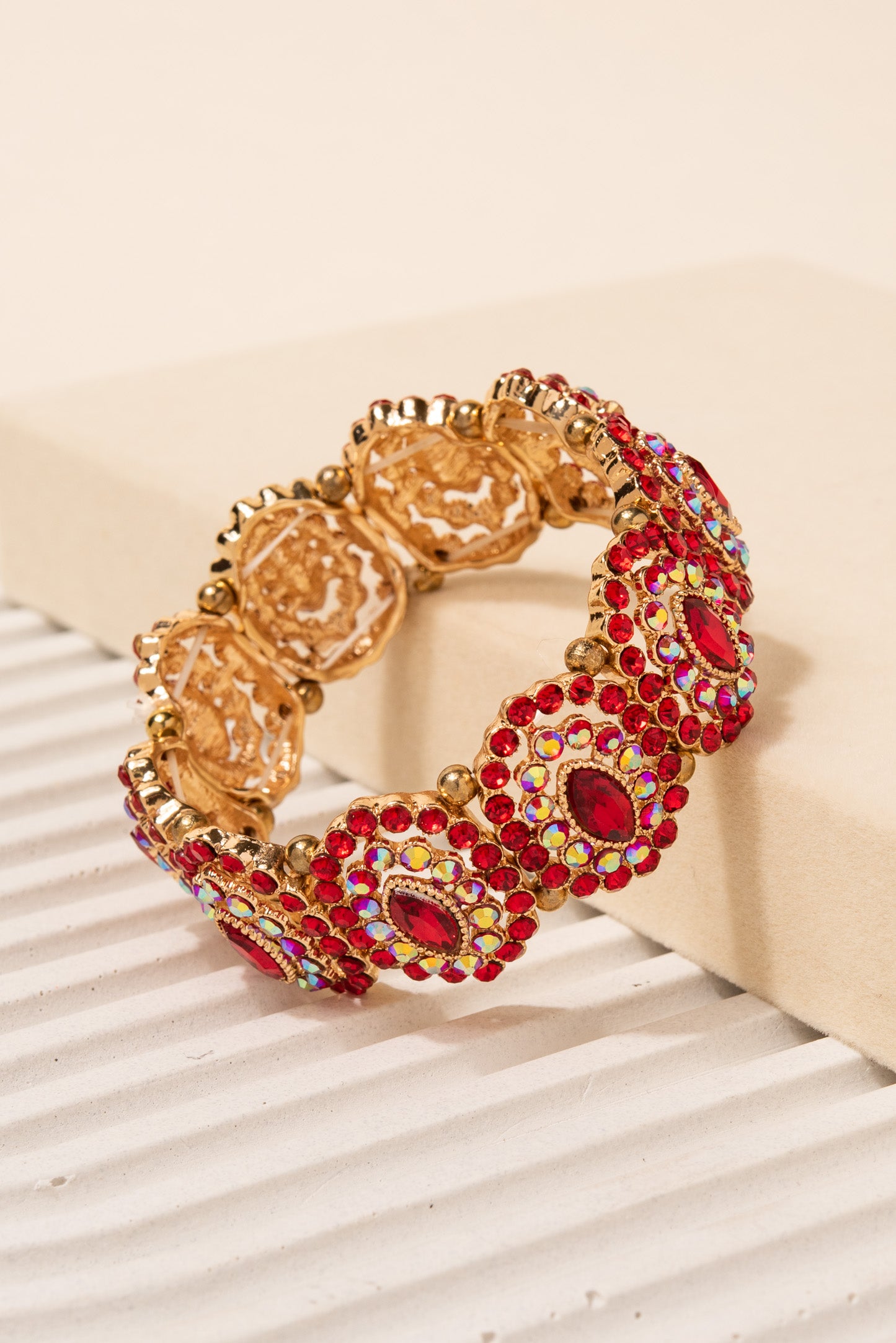Alina Marquise Halo Rhinestone Bracelet