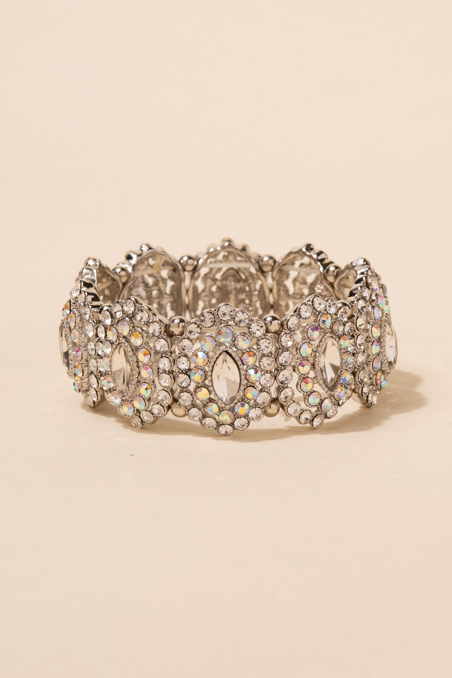 Alina Marquise Halo Rhinestone Bracelet