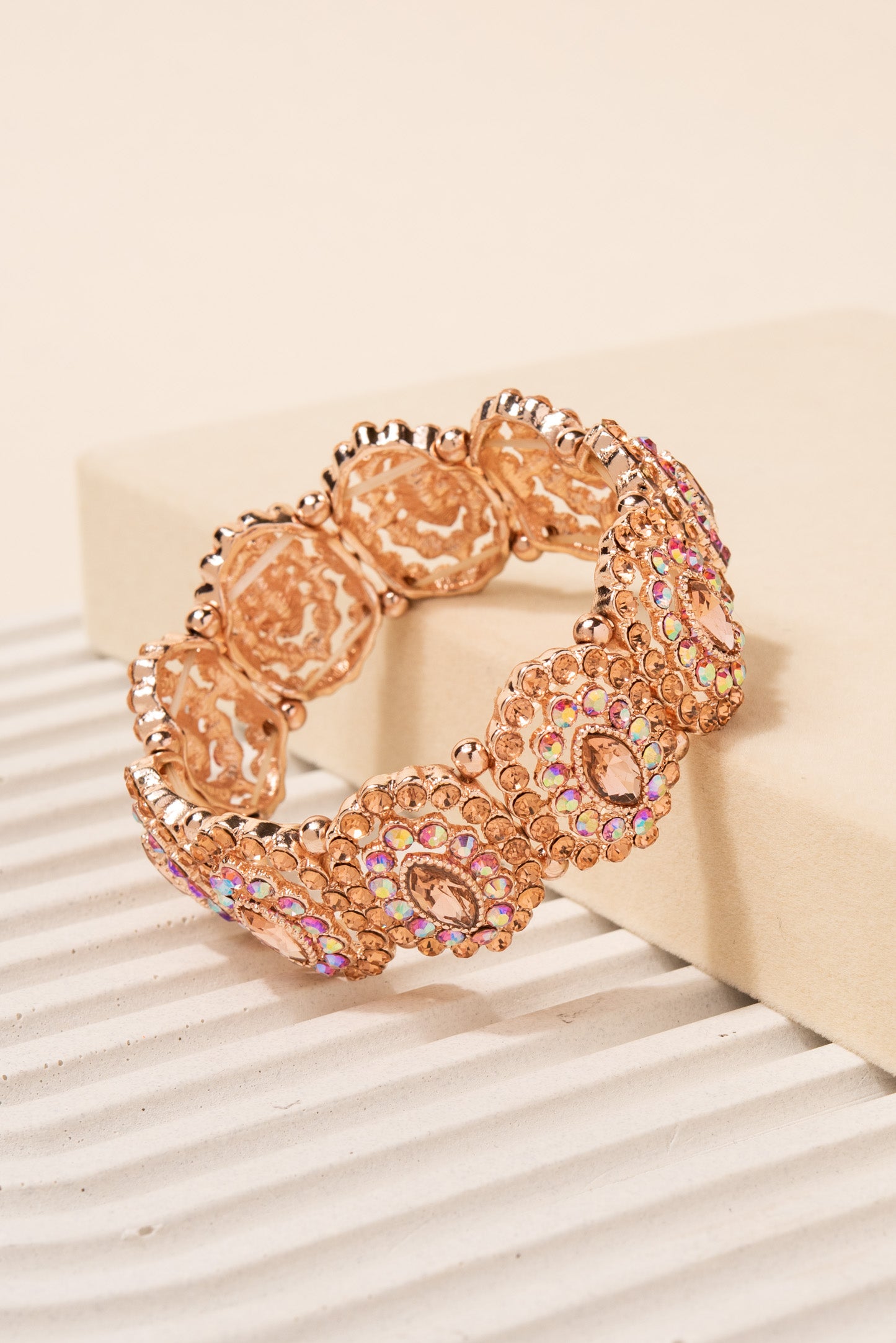 Alina Marquise Halo Rhinestone Bracelet