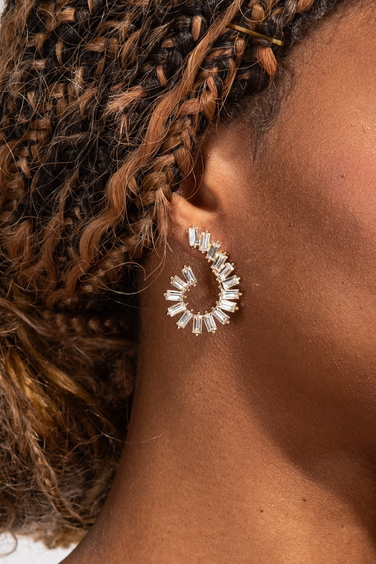 Noemi Vine Baguette Post Earrings