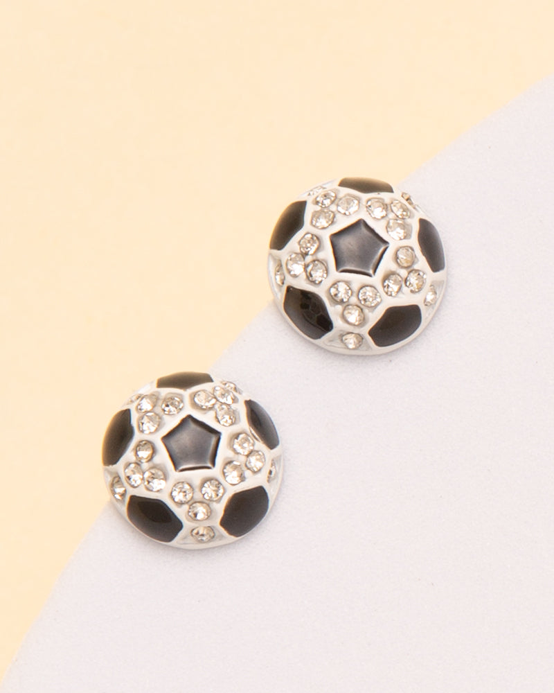 Brielle Gameday Rhinestone Basketball / Soccer / Volleyball Earrings