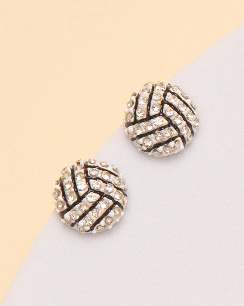 Brielle Gameday Rhinestone Basketball / Soccer / Volleyball Earrings