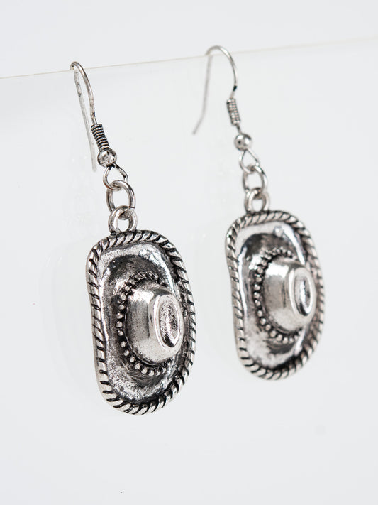 Blossom Western Cowboy Hat Earrings