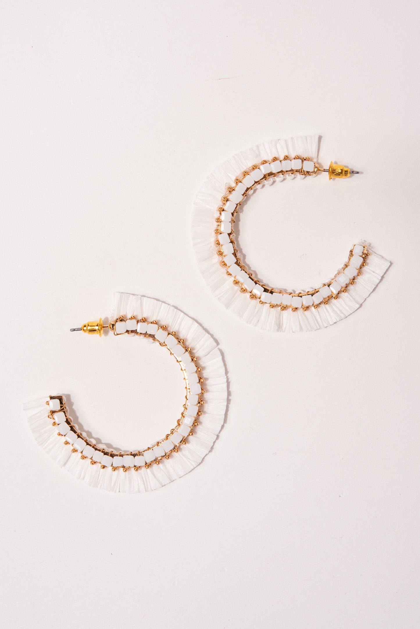 Chloe Fringe Open Hoop Earrings