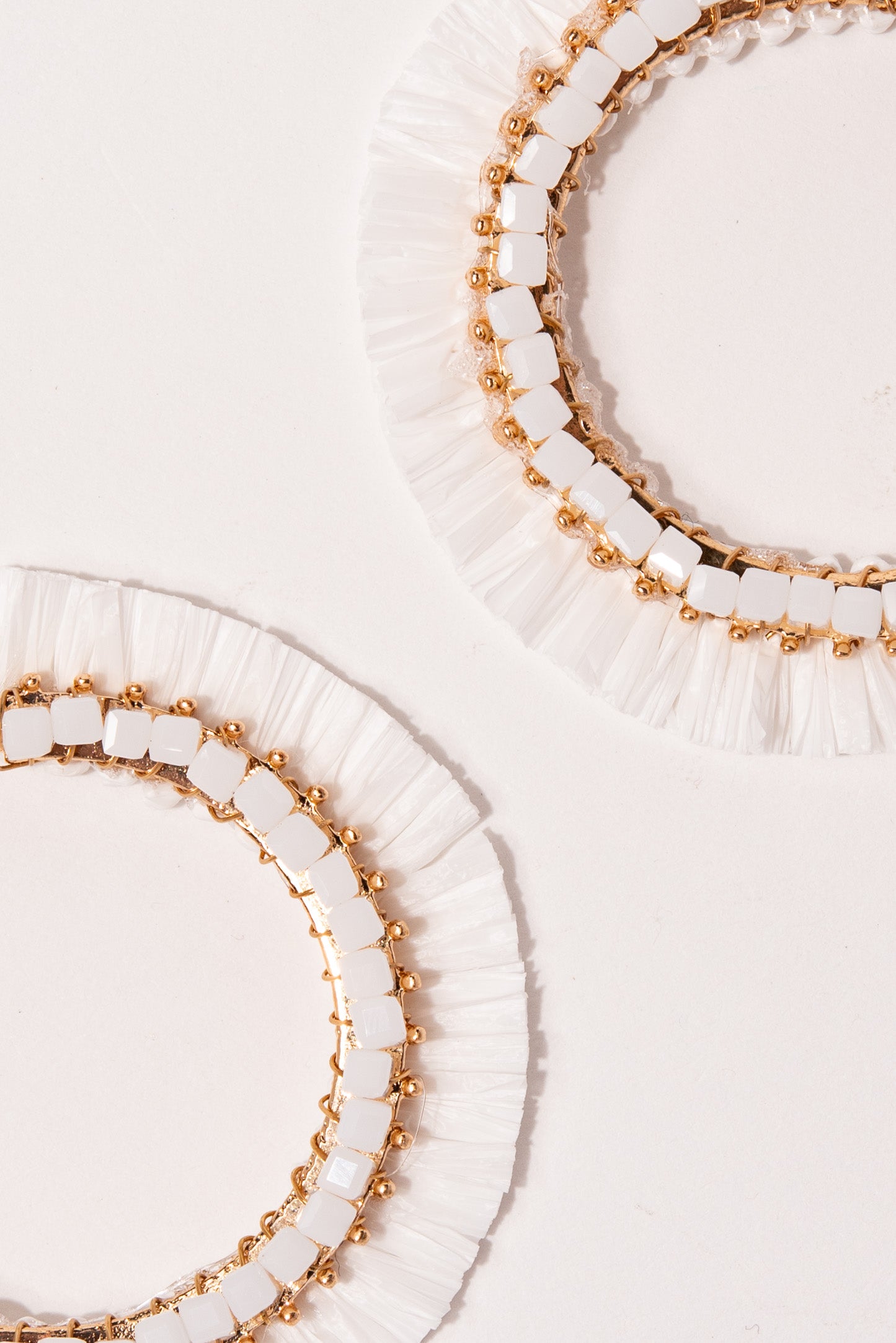 Chloe Fringe Open Hoop Earrings