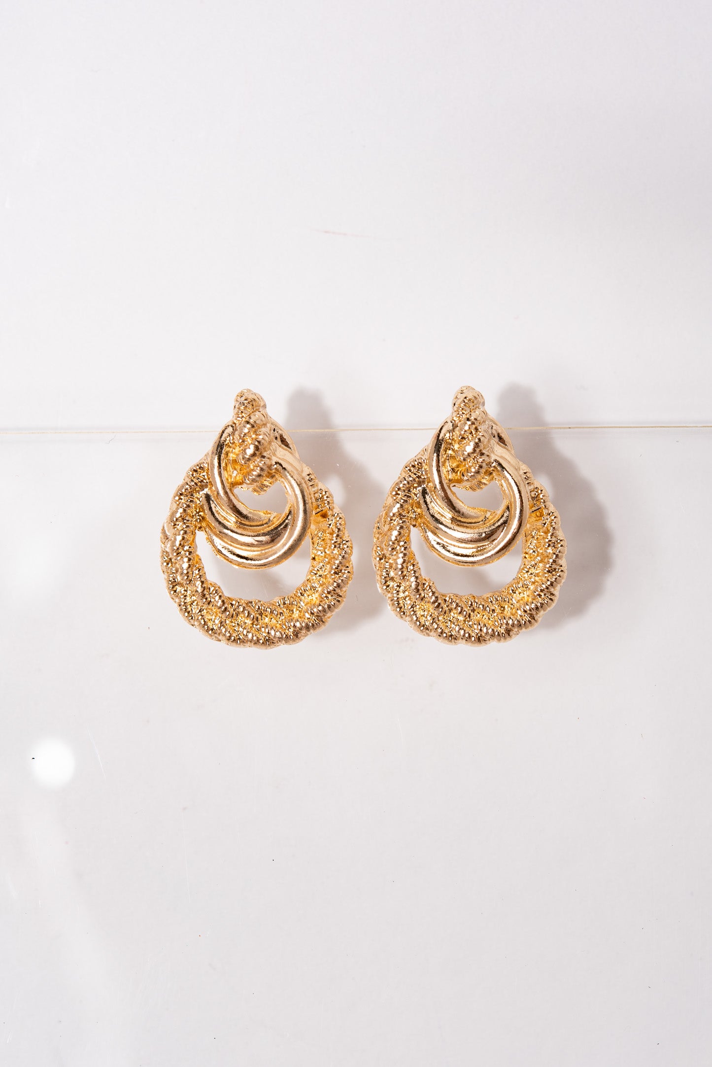 Caitlyn Vintage Rope Link Earrings