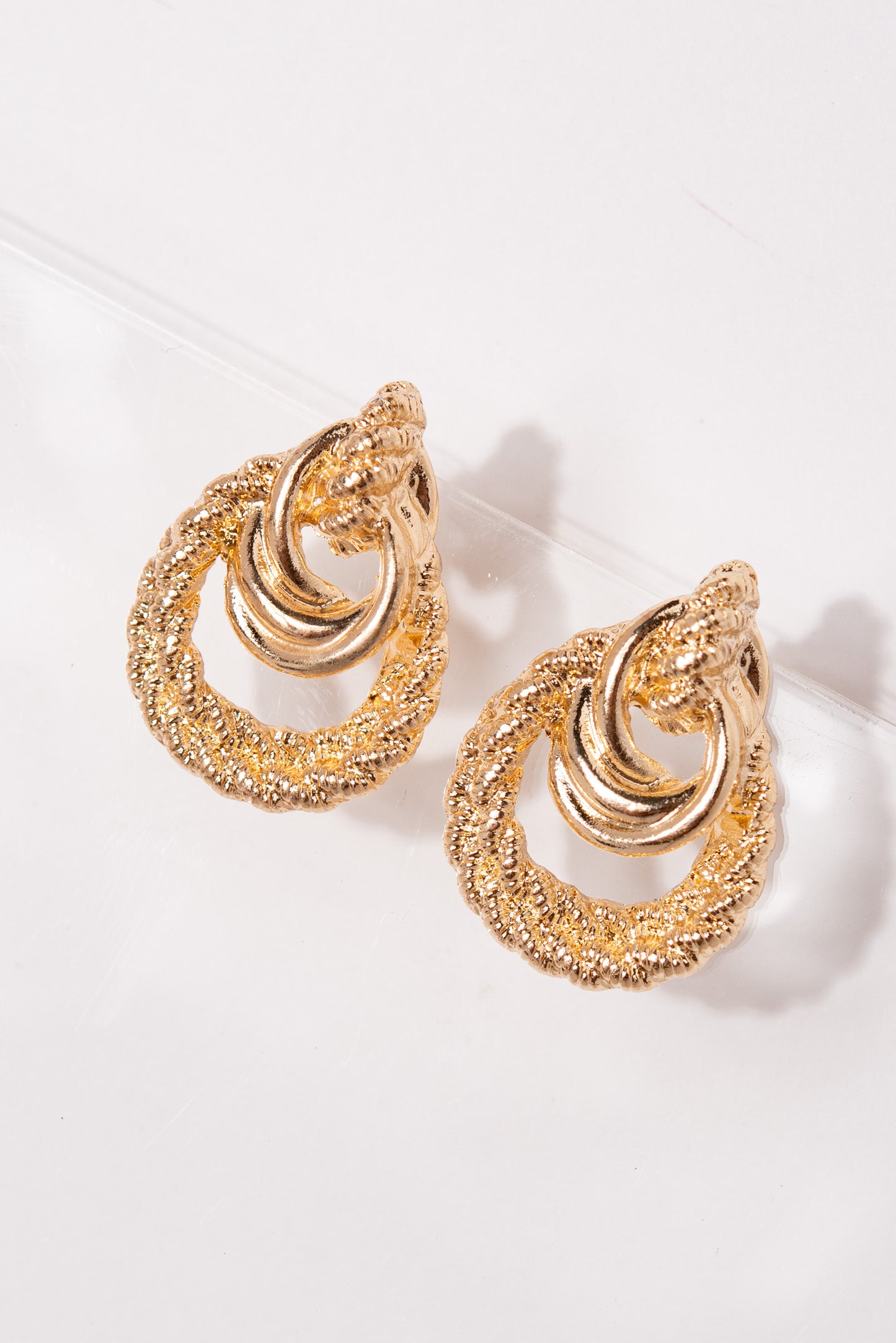 Caitlyn Vintage Rope Link Earrings