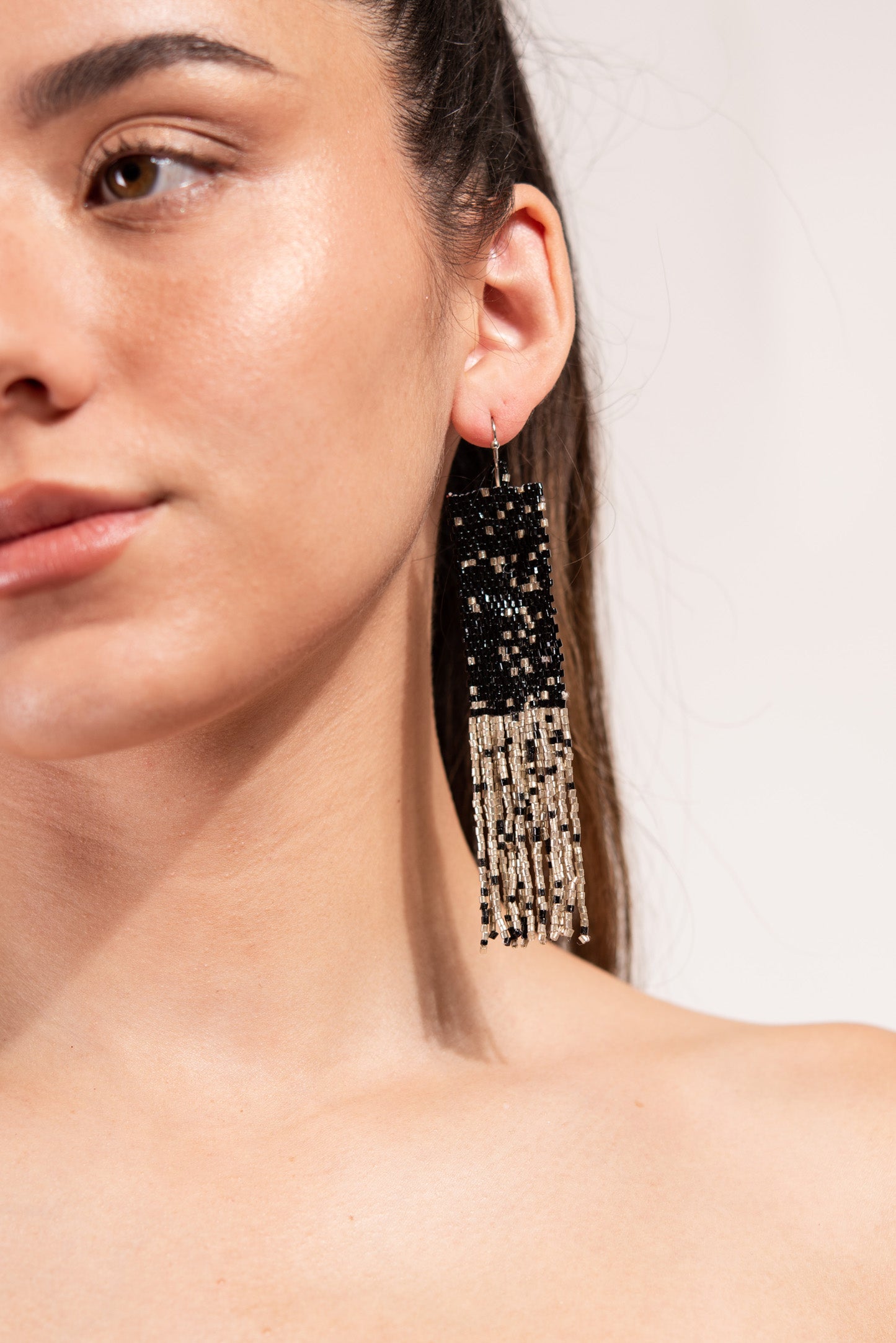 Aiyana Beaded Tassel Earrings
