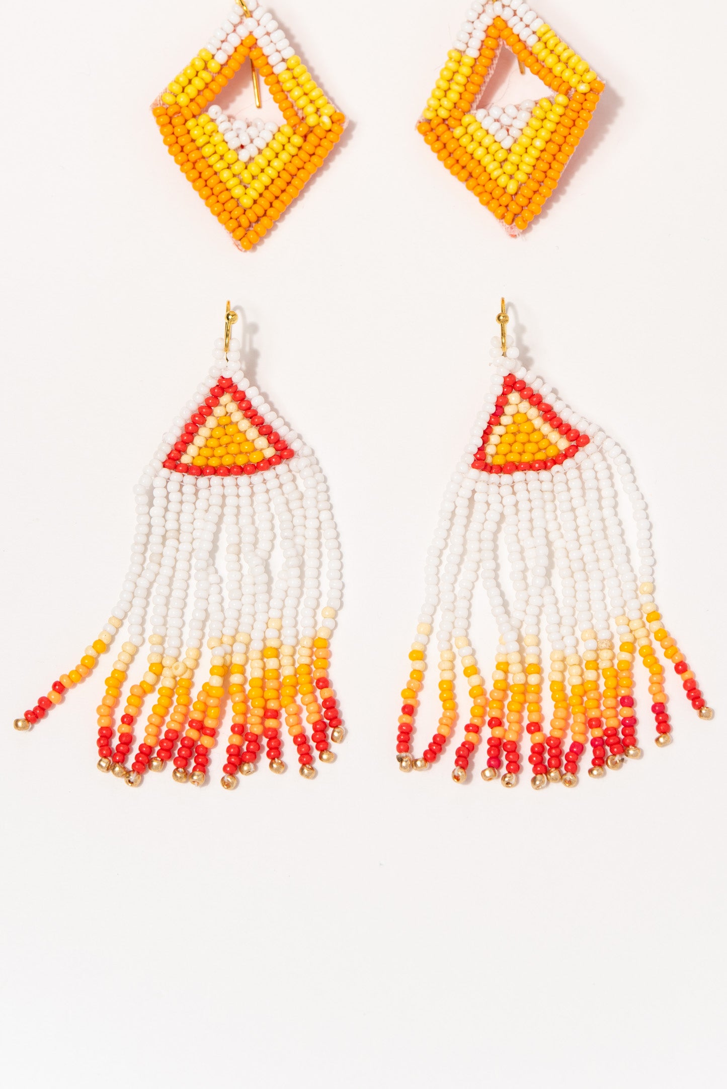 Maya Beaded Dangle Earrings