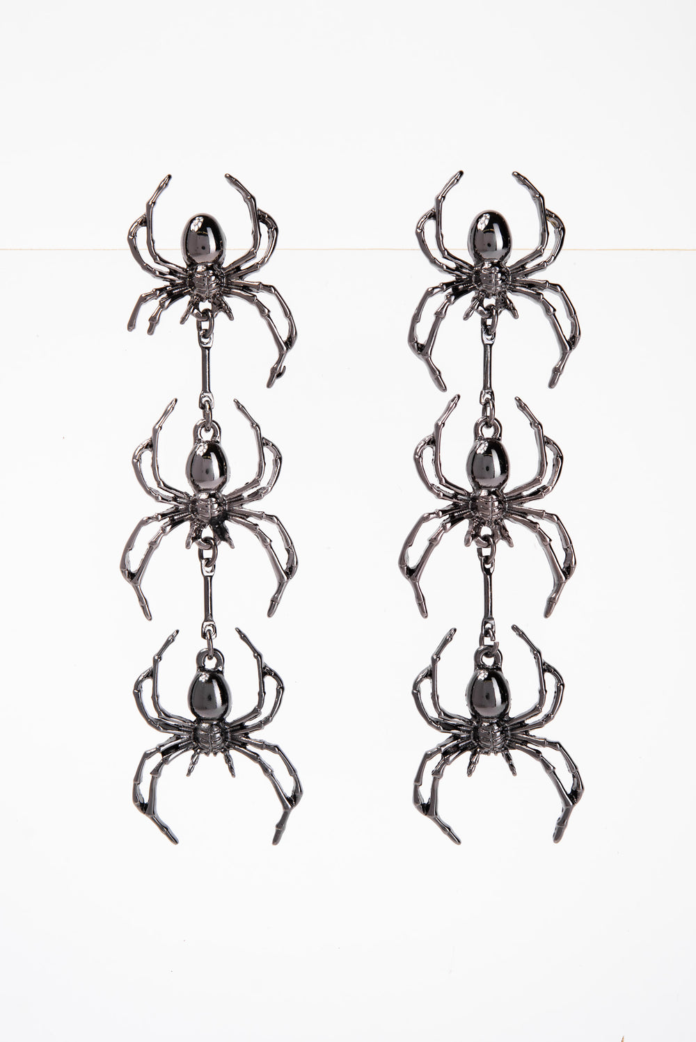 Anna 3-Tier Spider Drop Earrings