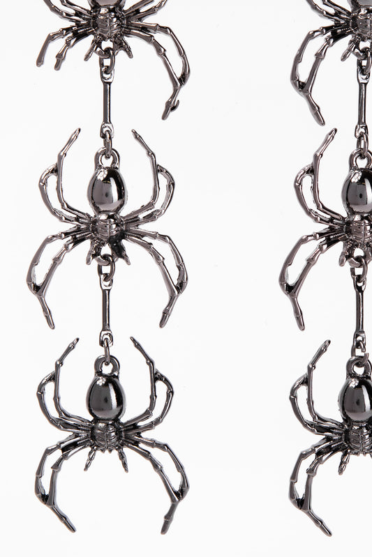 Anna 3-Tier Spider Drop Earrings