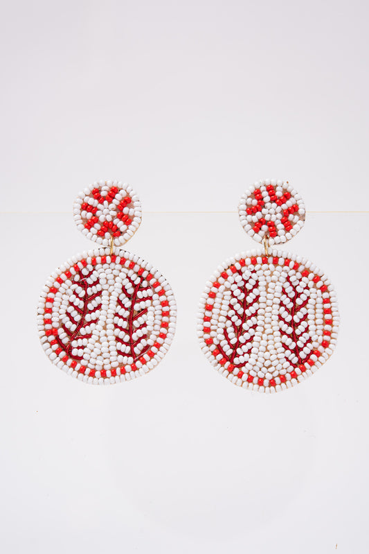 Baseball Game Day Dangle Earrings