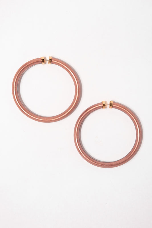 Katie Jelly Hoop Earrings | Rose Gold