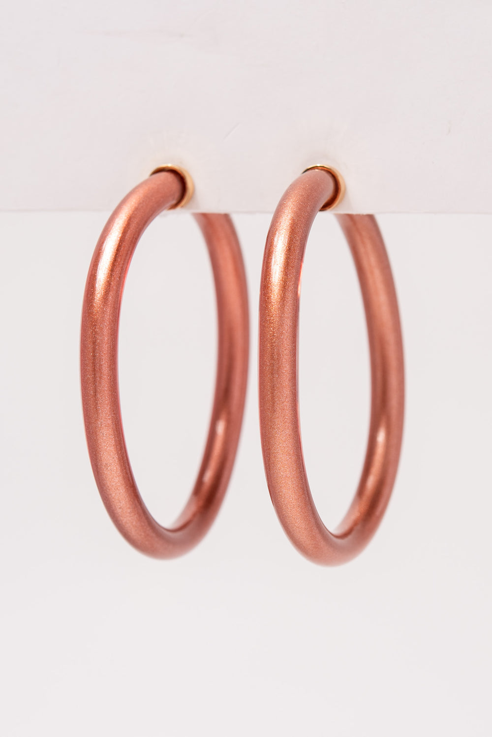 Katie Jelly Hoop Earrings | Rose Gold