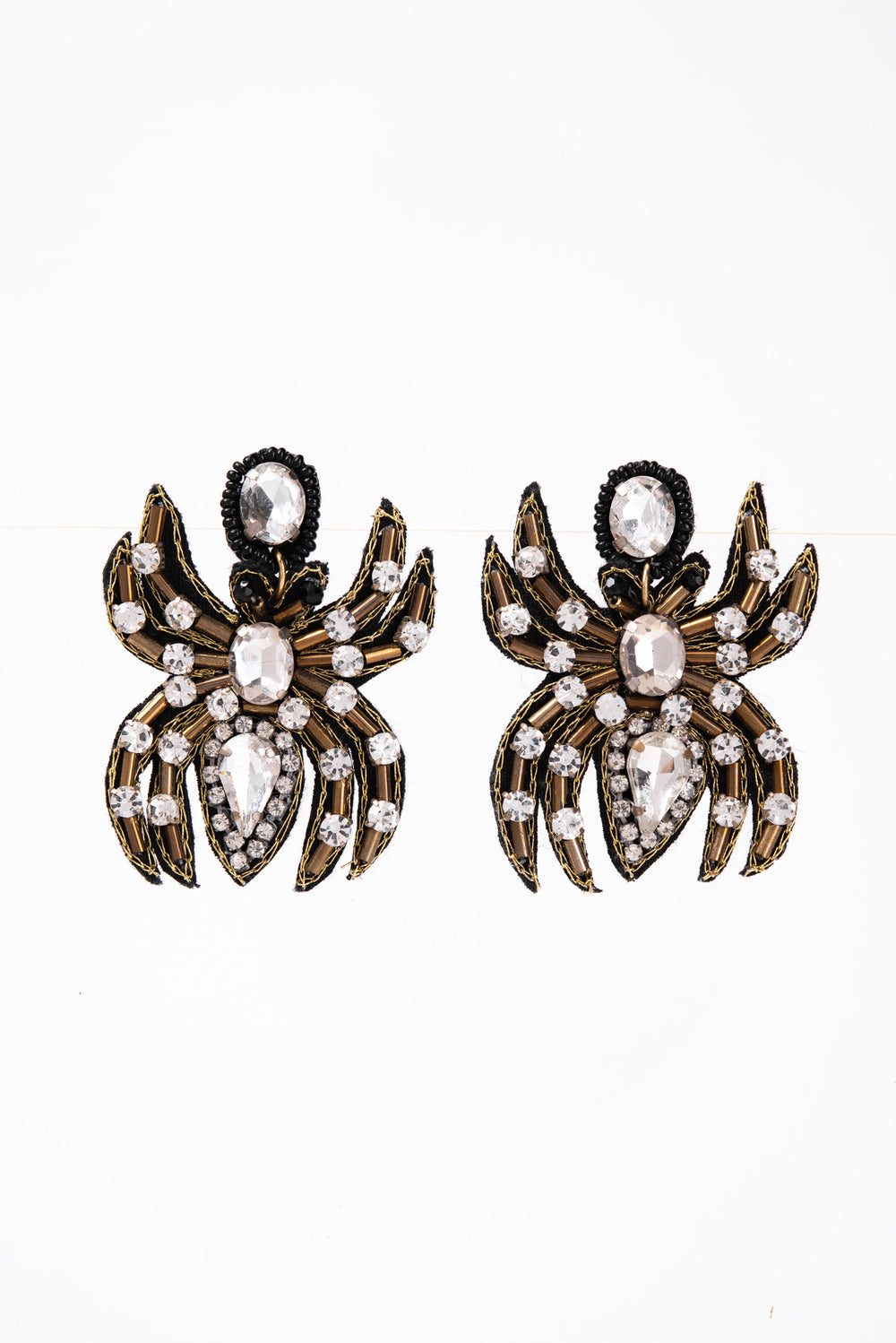Casey Spider Beaded Stud Earrings