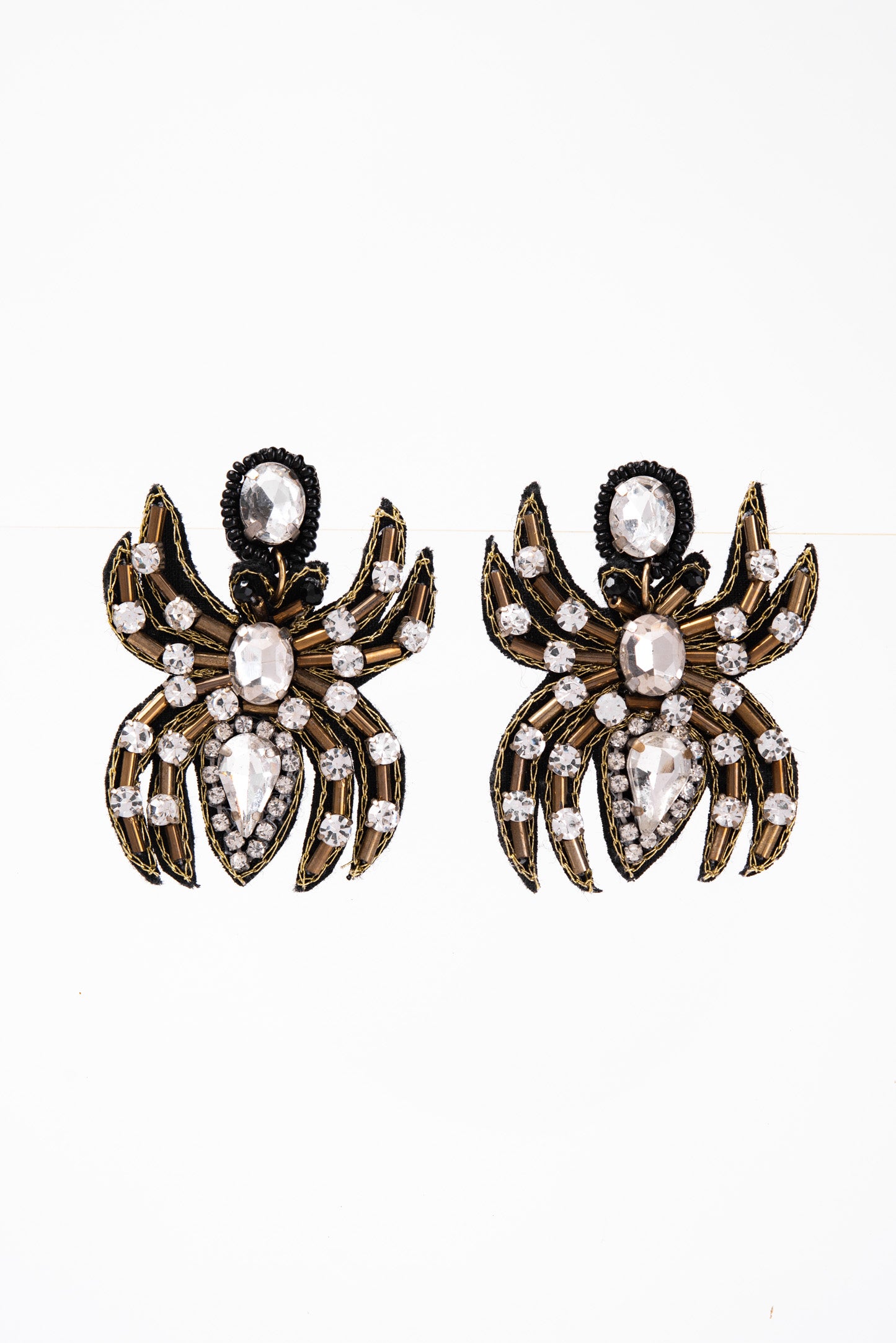 Casey Spider Beaded Stud Earrings