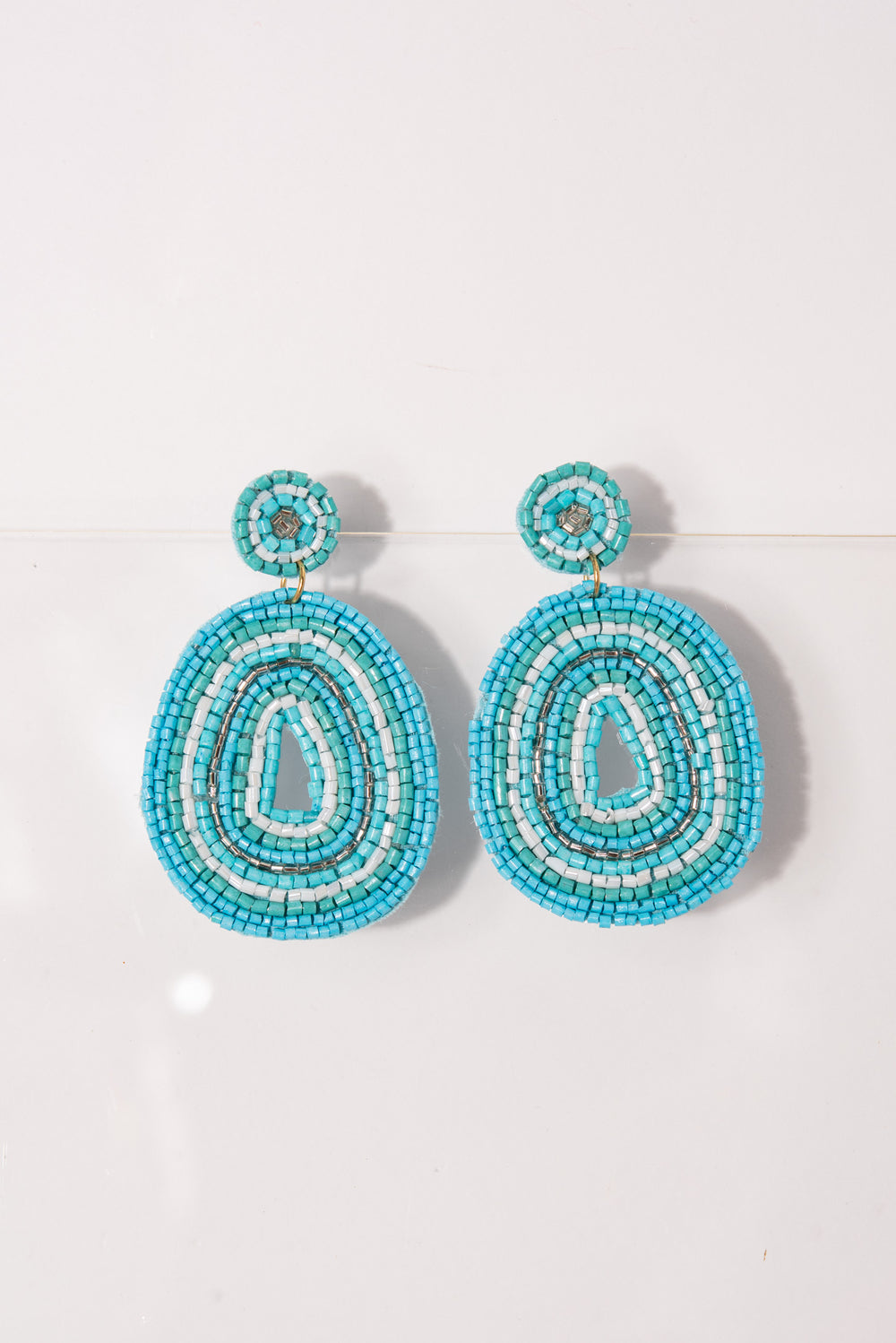 Oliva Abstract Seed Bead Earrings