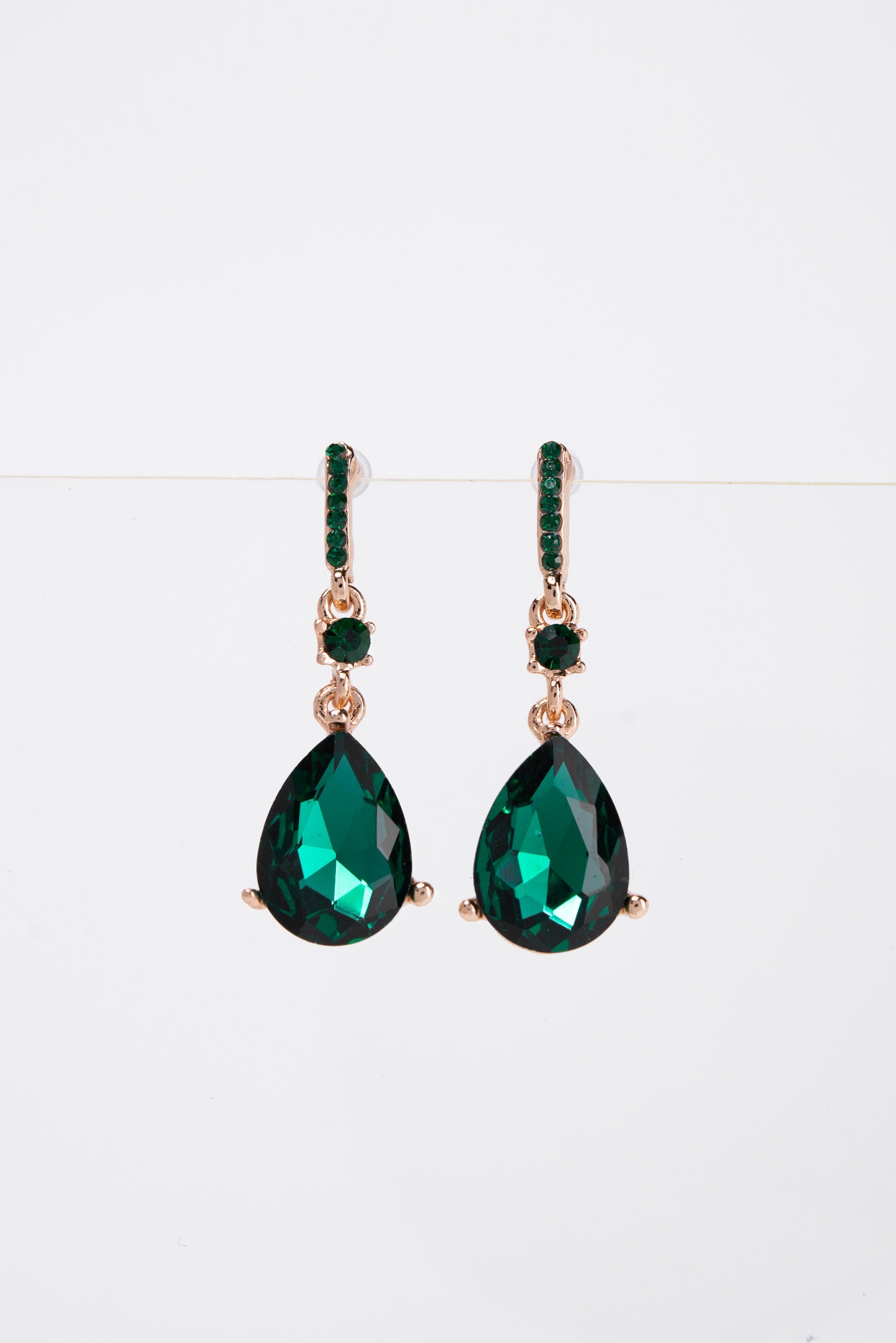 Callie Crystal Post 2 Tier Dangle Earrings