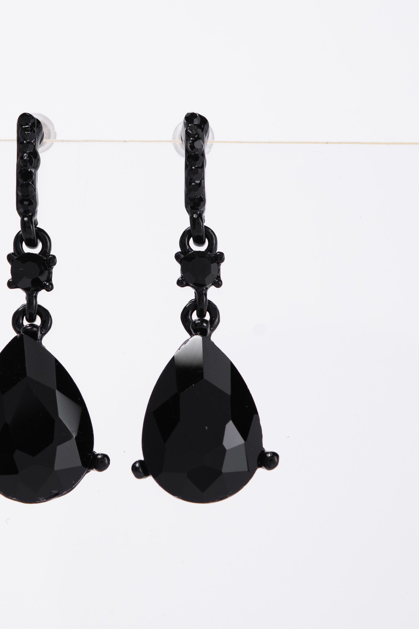 Callie Crystal Post 2 Tier Dangle Earrings