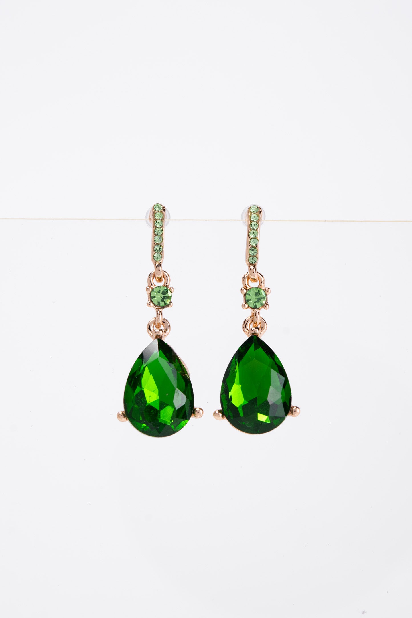 Callie Crystal Post 2 Tier Dangle Earrings