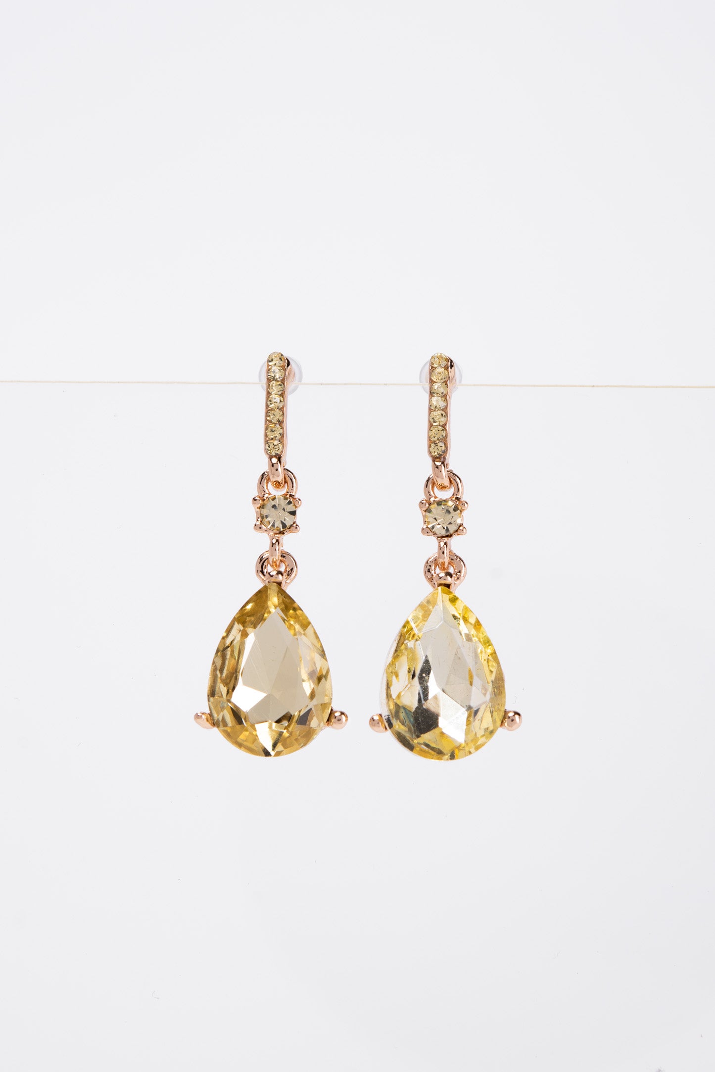 Callie Crystal Post 2 Tier Dangle Earrings