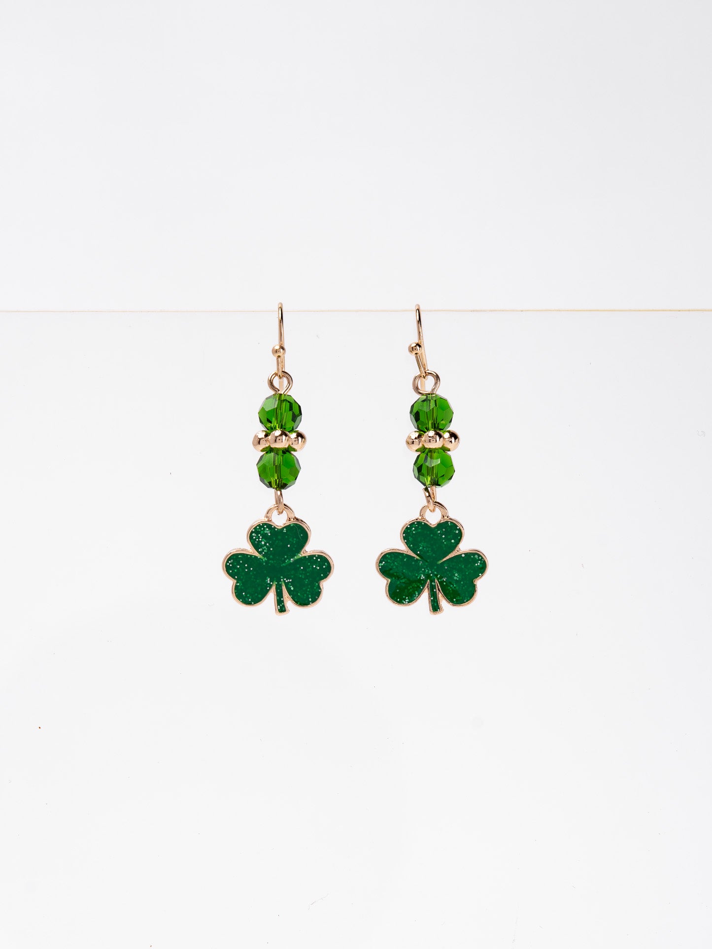 Patricia Clover Dangle Beaded Earrings